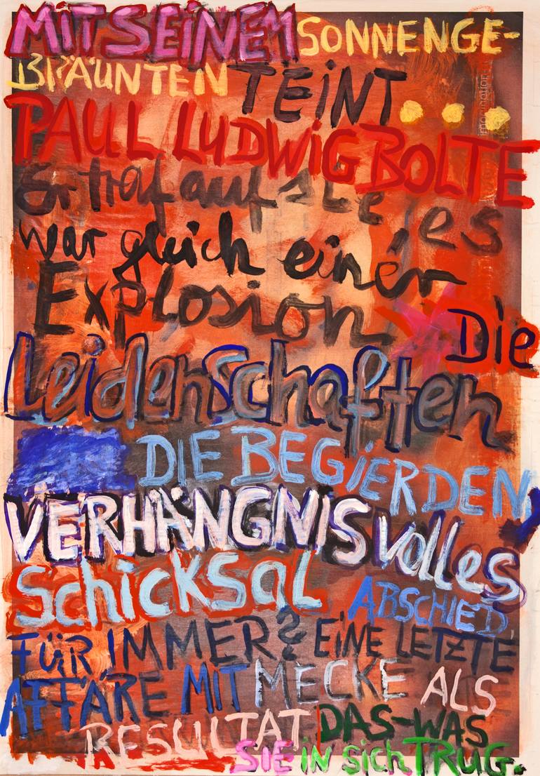 Original Illustration Love Painting by Ahmed Borai