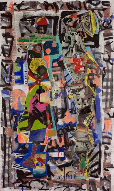 Original Abstract Collage by Ahmed Borai