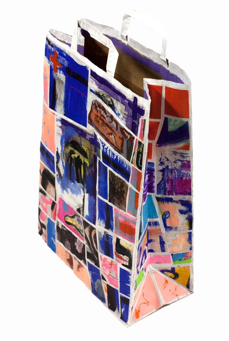 Mosaic Blue Bag - Print