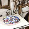 Dream Room Line - painted and collaged art objects made of corrugated cardboard, design sculptures for the room or wall.
Decor: lucky numbers on a plate