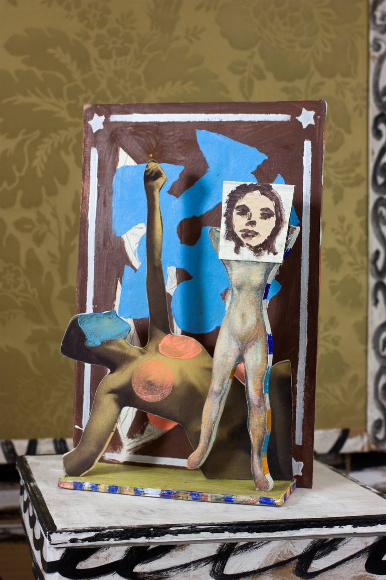 Original Dada Nude Sculpture by Ahmed Borai