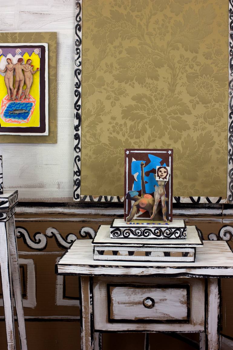 Original Art Deco Nude Sculpture by Ahmed Borai