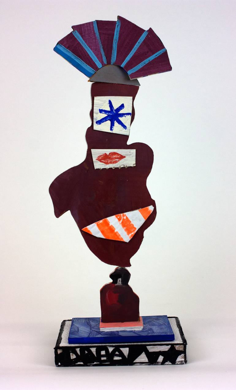 Original Dada Men Sculpture by Ahmed Borai