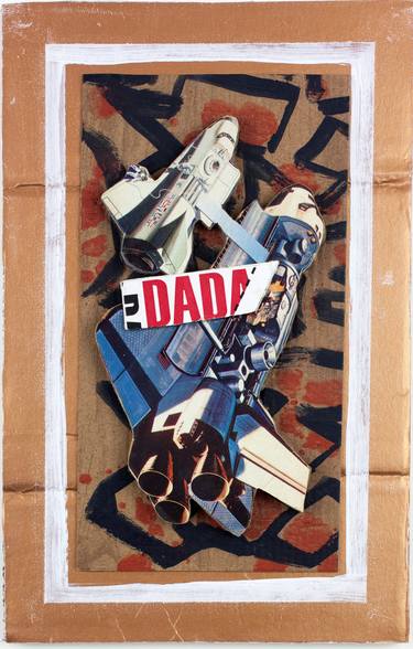 Original Dada Science/Technology Collage by Ahmed Borai