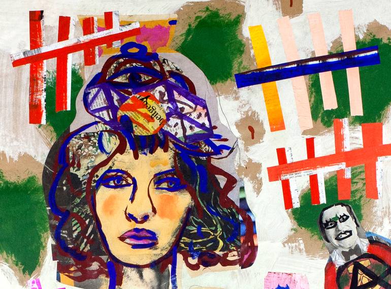 Original Pop Art Women Collage by Ahmed Borai