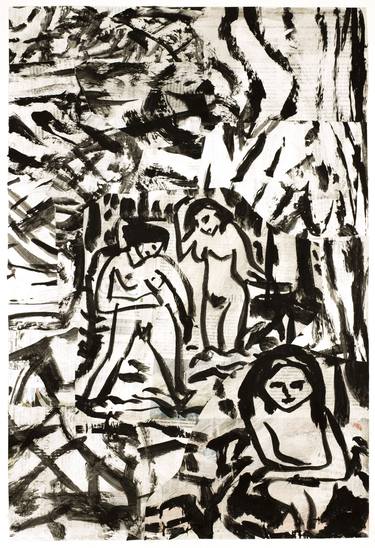 Print of Expressionism Nude Collage by Ahmed Borai