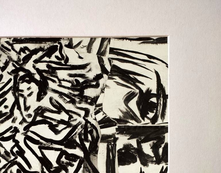 Original Expressionism Men Collage by Ahmed Borai