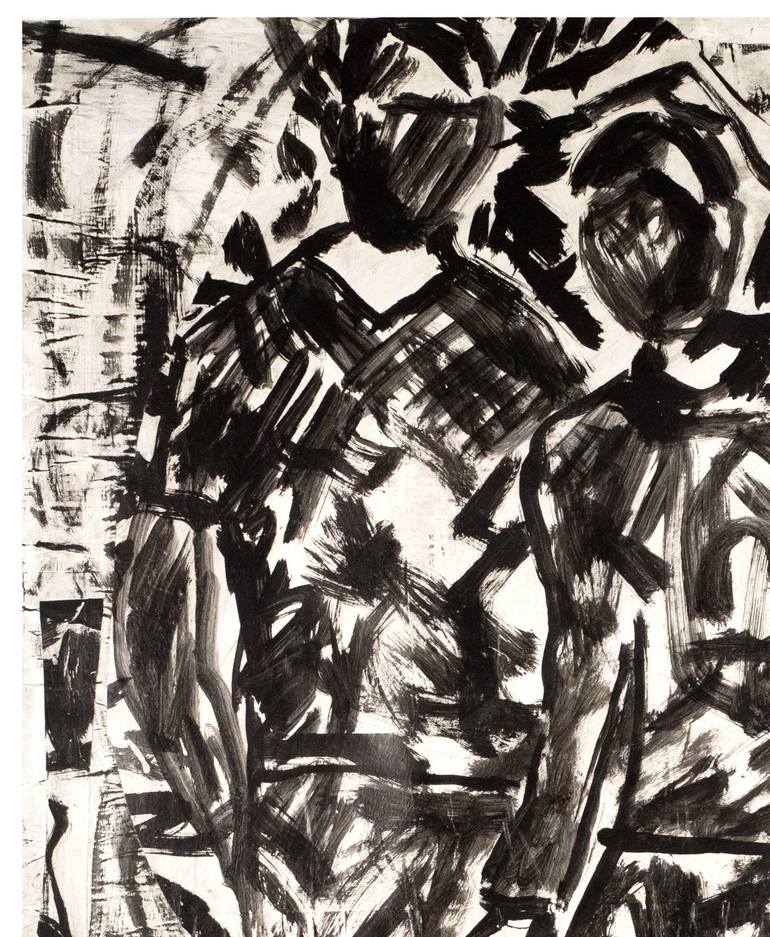 Original Expressionism Love Collage by Ahmed Borai