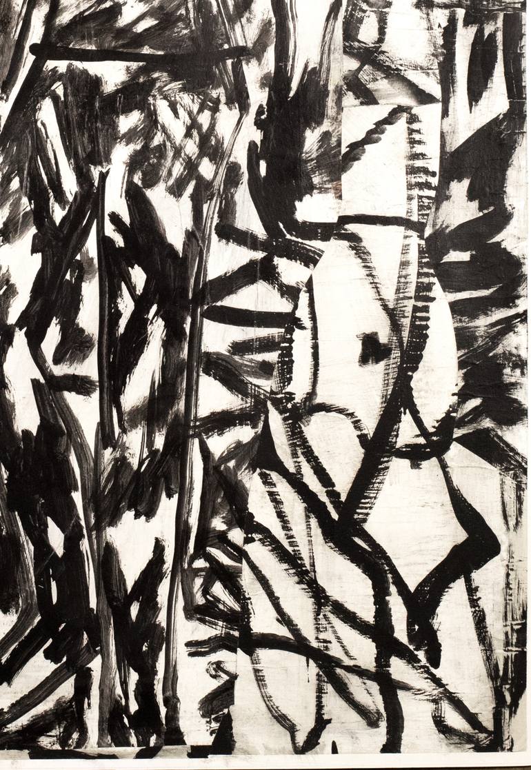 Original Expressionism Love Collage by Ahmed Borai