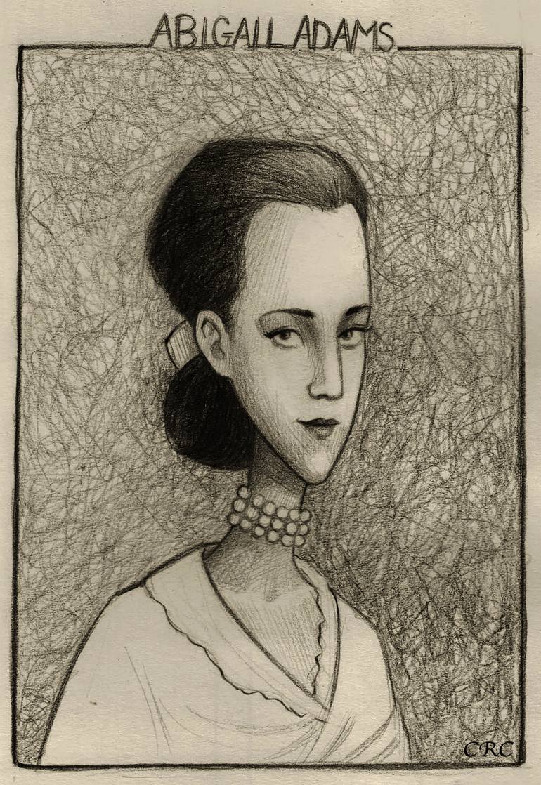 Abigail Adams Drawing By Cheryl De Los Reyes Cruz Saatchi Art