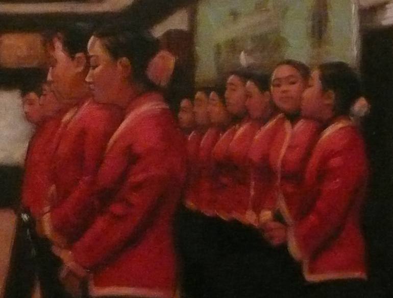 Original Realism People Painting by Cheryl De Los Reyes Cruz