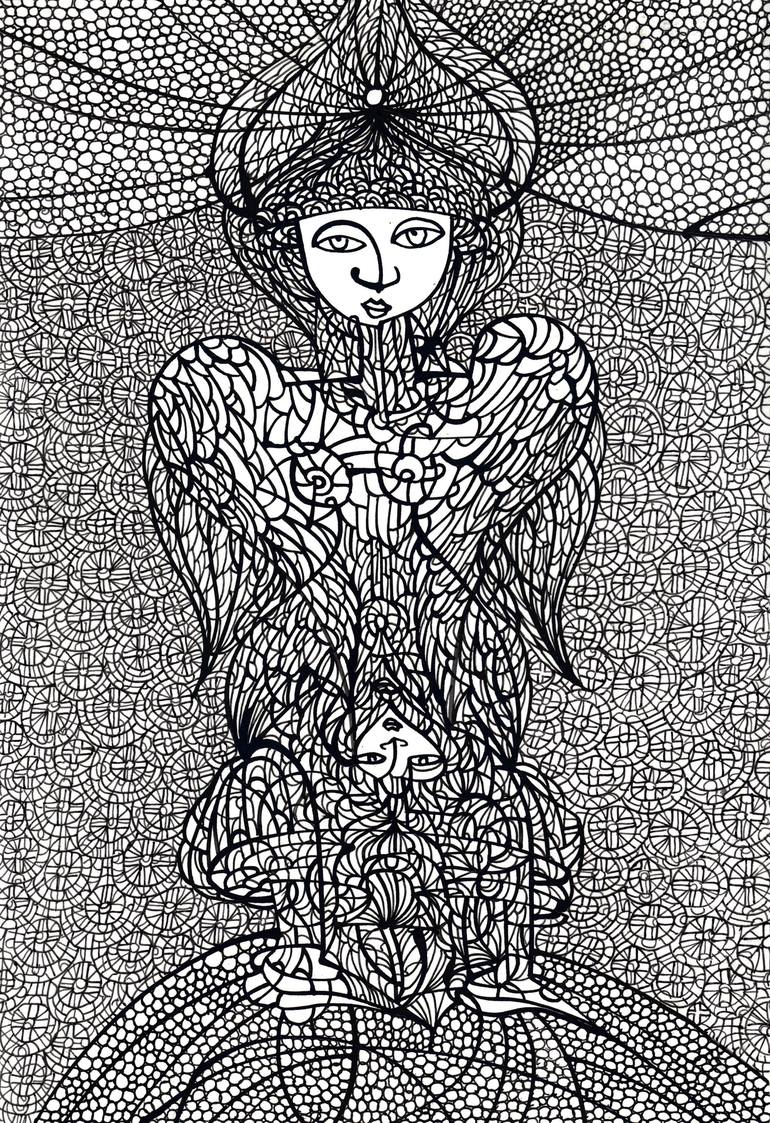 Corona Guardian Angel Corona Schutzengel Drawing By Ira Repey Saatchi Art