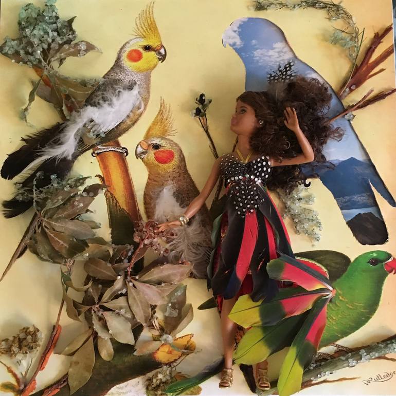 Original Fine Art Nature Collage by Punk Sixty