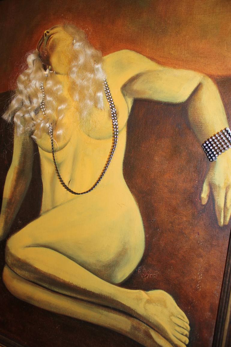 Original Figurative Nude Painting by Punk Sixty