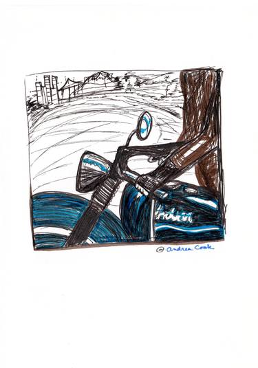 Print of Bike Drawings by Andrea Cook