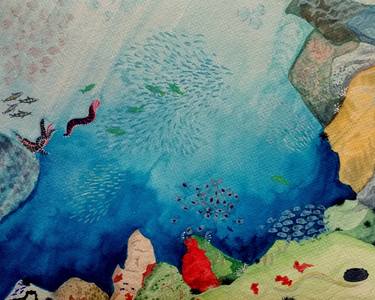 Print of Illustration Fish Paintings by Carol Ann