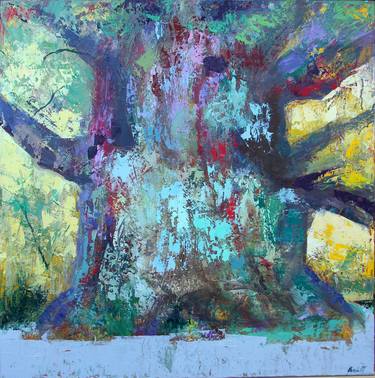 Original Figurative Tree Painting by Alexis Pandelle