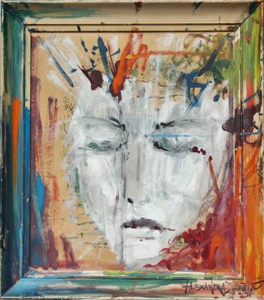 Original Expressionism Portrait Paintings by Alexandra Zapata