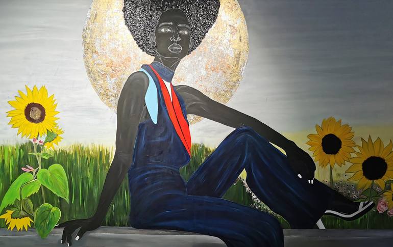Print of Contemporary Women Paintings by Idris Habib