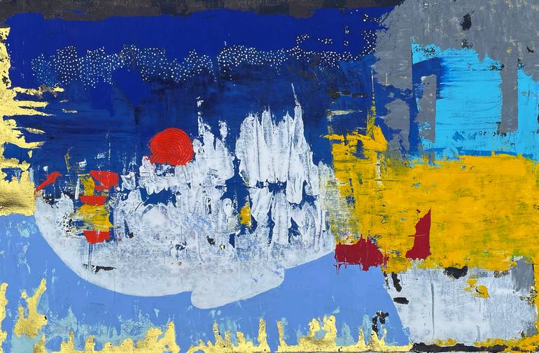 Original Abstract Expressionism Abstract Painting by Idris Habib