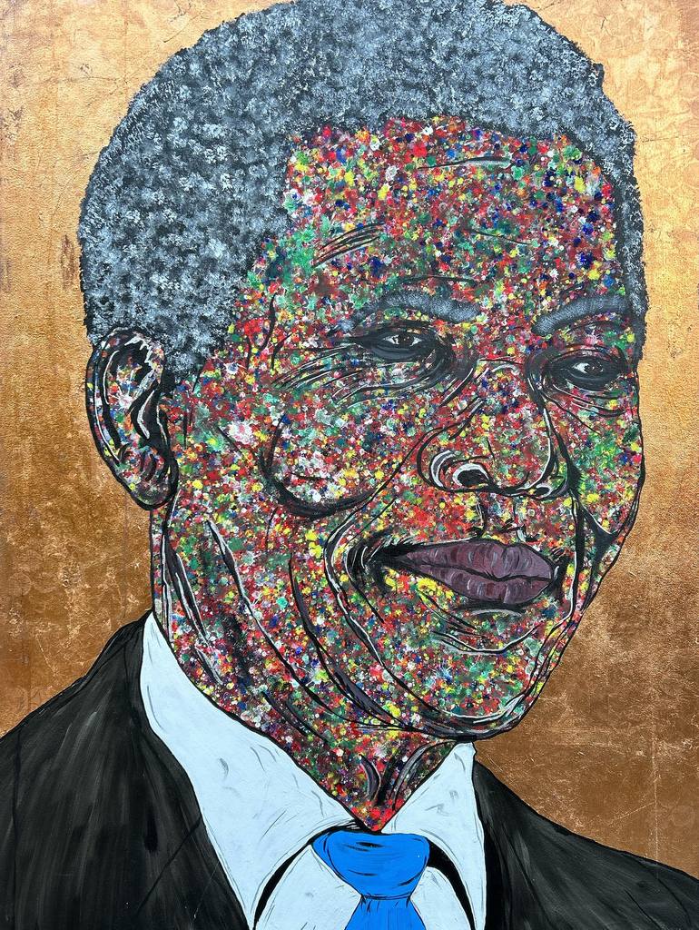 Nelson Mandela Painting by Idris Habib | Saatchi Art