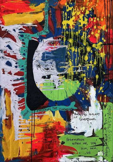 Original Abstract Expressionism Abstract Paintings by Idris Habib
