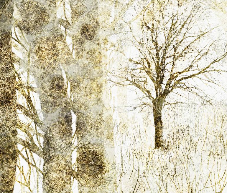 Original Impressionism Tree Mixed Media by Andrew Bret Wallis