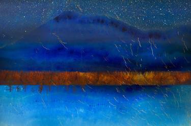 Original Abstract Landscape Mixed Media by Andrew Bret Wallis