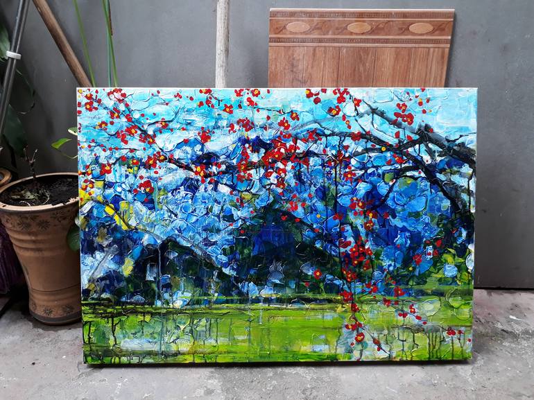 Original Expressionism Landscape Painting by VU NGUYEN DINH