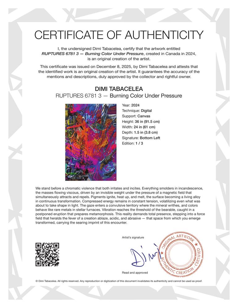 Original Abstract Expressionism Abstract Digital by Tabacelea Dimi