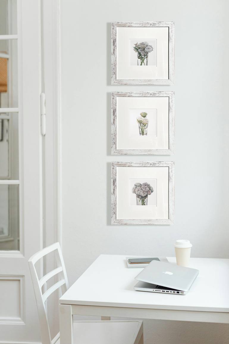 Original Contemporary Botanic Drawing by Victoria Alferonok
