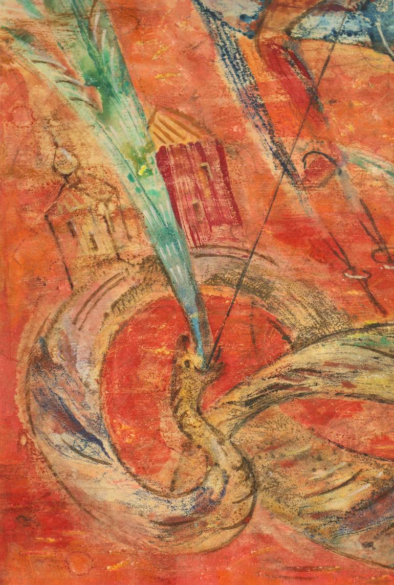 Original Contemporary Classical Mythology Painting by Victoria Alferonok