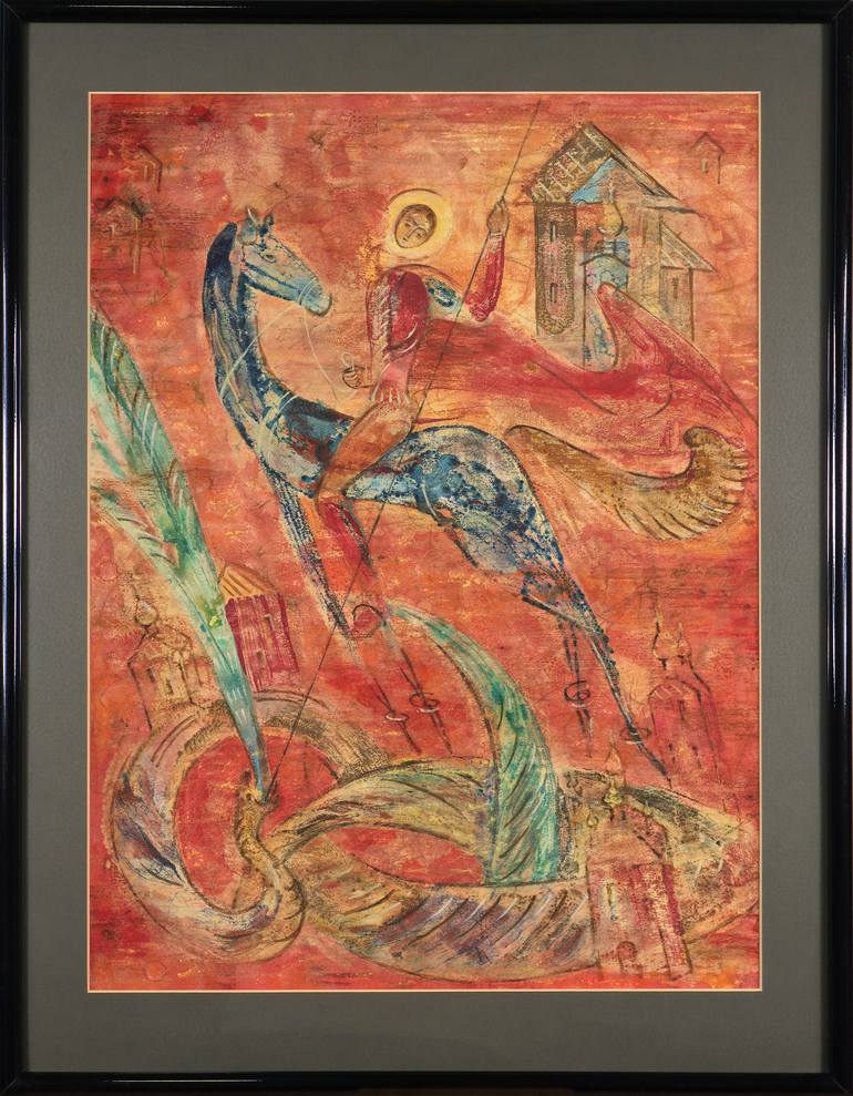 Original Contemporary Classical Mythology Painting by Victoria Alferonok