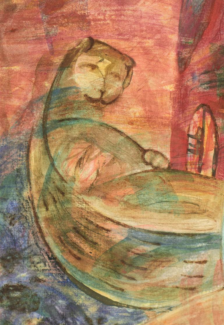 Original Contemporary Classical Mythology Painting by Victoria Alferonok