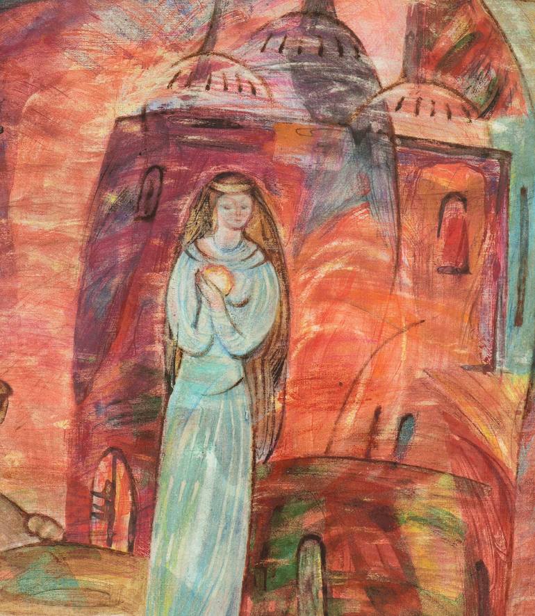 Original Contemporary Classical Mythology Painting by Victoria Alferonok