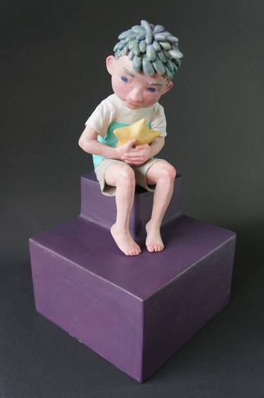 Original Modern Children Sculpture by ChaoLiang Chen