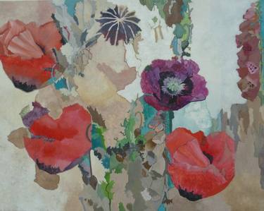 Original Fine Art Garden Paintings by Jane Higginbottom