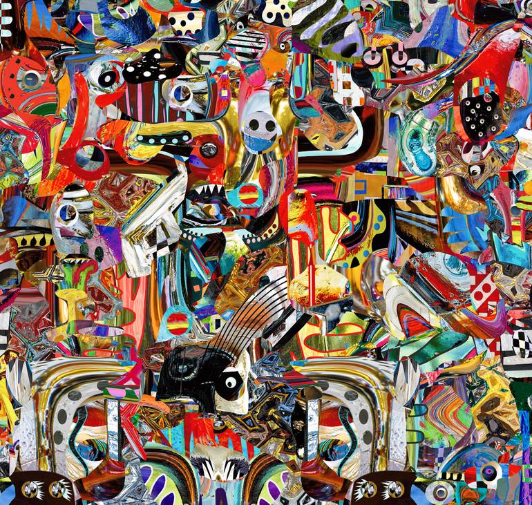 Original Conceptual Abstract Mixed Media by David  Pinegar