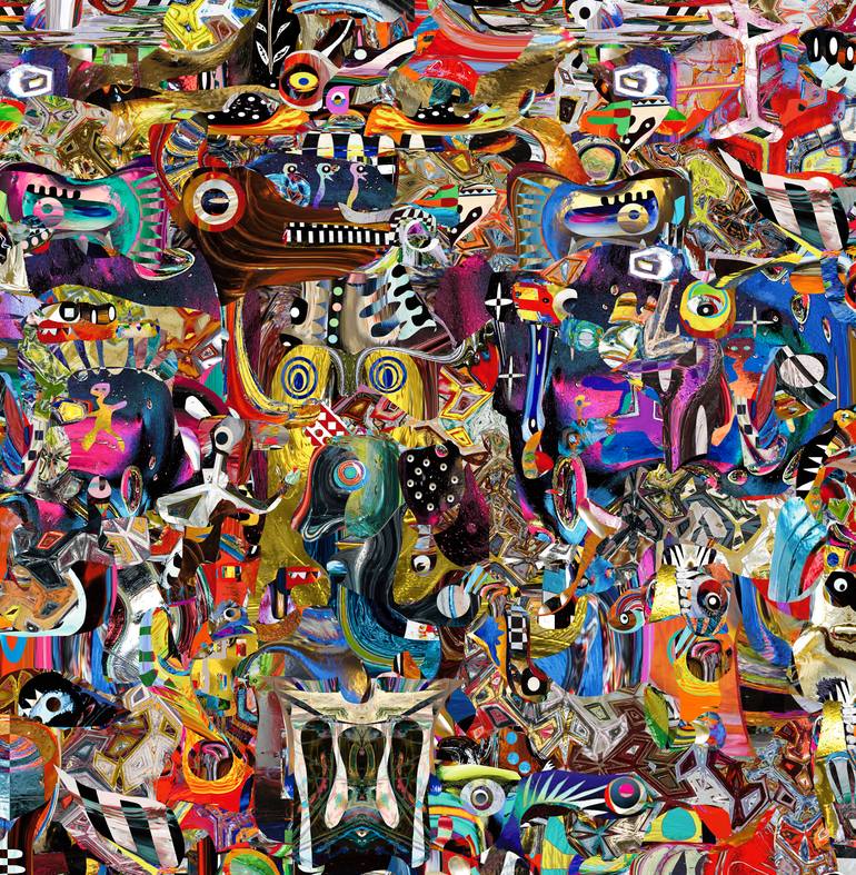 Original Conceptual Abstract Mixed Media by David  Pinegar