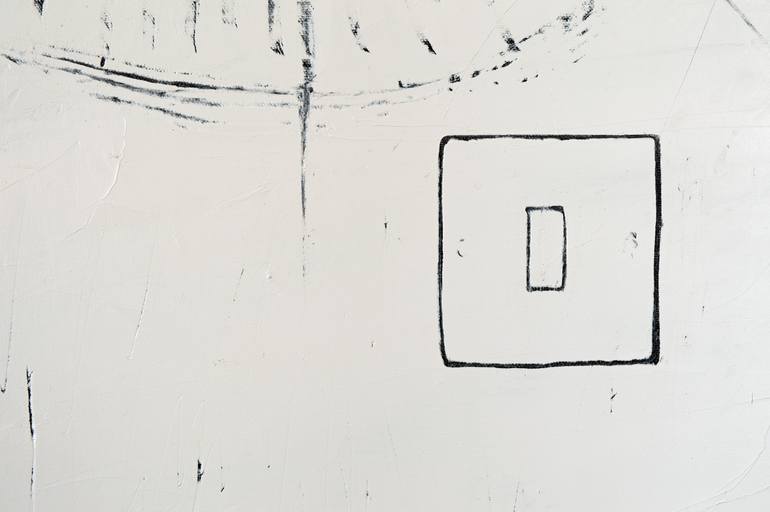 Original Black & White Abstract Painting by Stuart Dodman