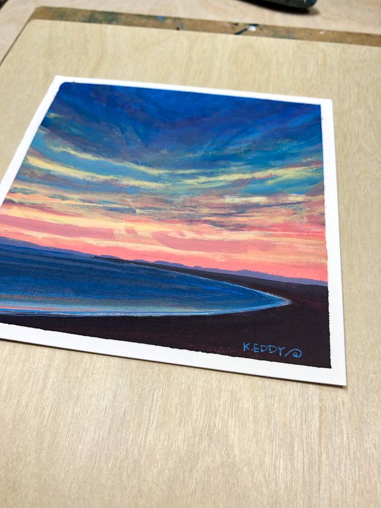 Original Expressionism Light Painting by Kimberley Eddy