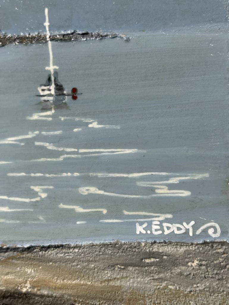 Original Realism Boat Mixed Media by Kimberley Eddy