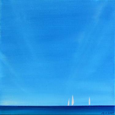 Print of Minimalism Seascape Paintings by Kimberley Eddy