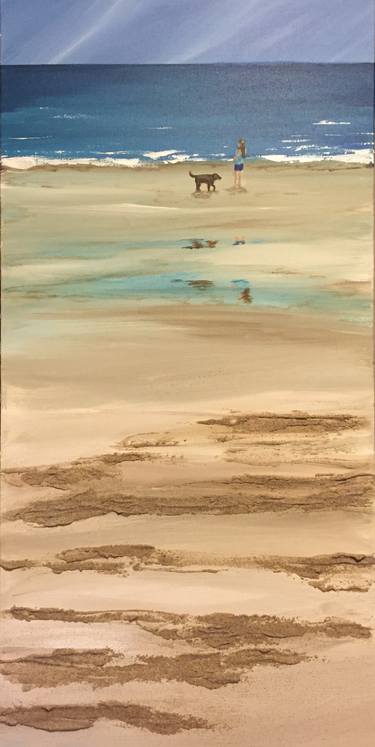 Original Fine Art Beach Paintings by Kimberley Eddy