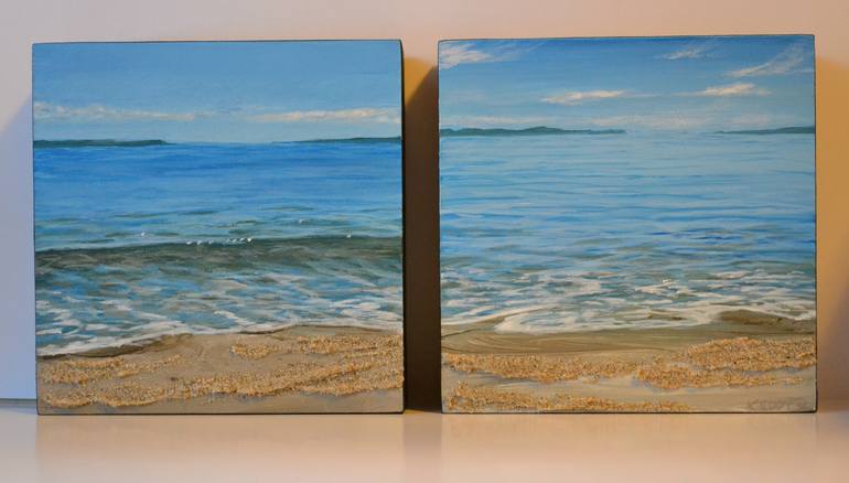 Original Realism Beach Painting by Kimberley Eddy