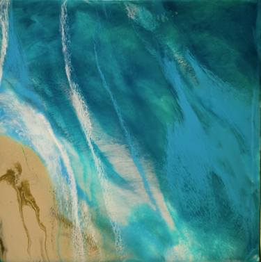 Original Abstract Beach Paintings by Kimberley Eddy