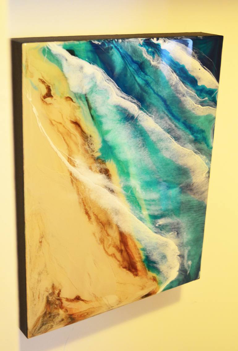 Original Abstract Aerial Painting by Kimberley Eddy