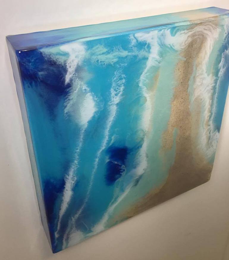 Original Abstract Aerial Painting by Kimberley Eddy