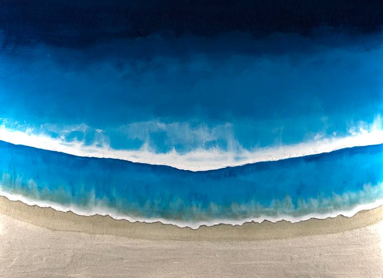 Original Minimalism Seascape Painting by Kimberley Eddy