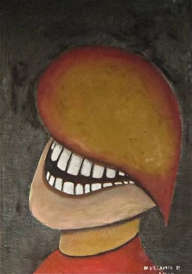Original Cubism Humor Painting by Homero Villamil